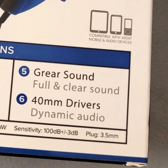 🔴BUNDLE 5/$20🔴🎧Folding Headphones w/hands-free microphone. - Picture 8 of 11